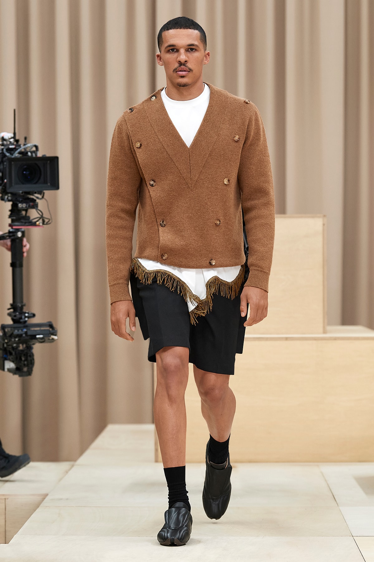 Burberry Fall/Winter 2021 Mens Escapes Show Collection Riccardo Tisci Varsity Jacket