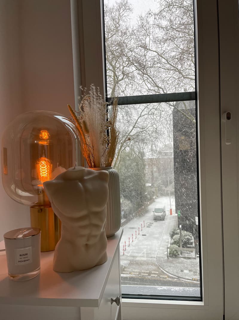 caia nude torso body candles window