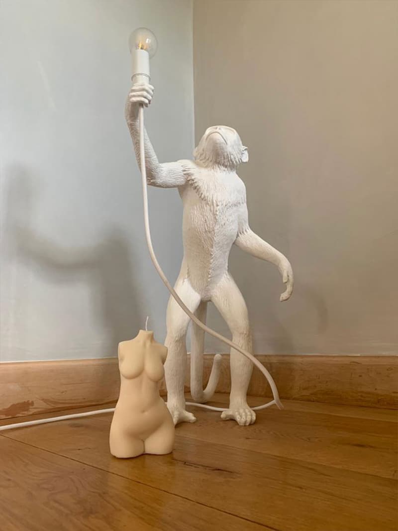 caia nude body torso candles decor home