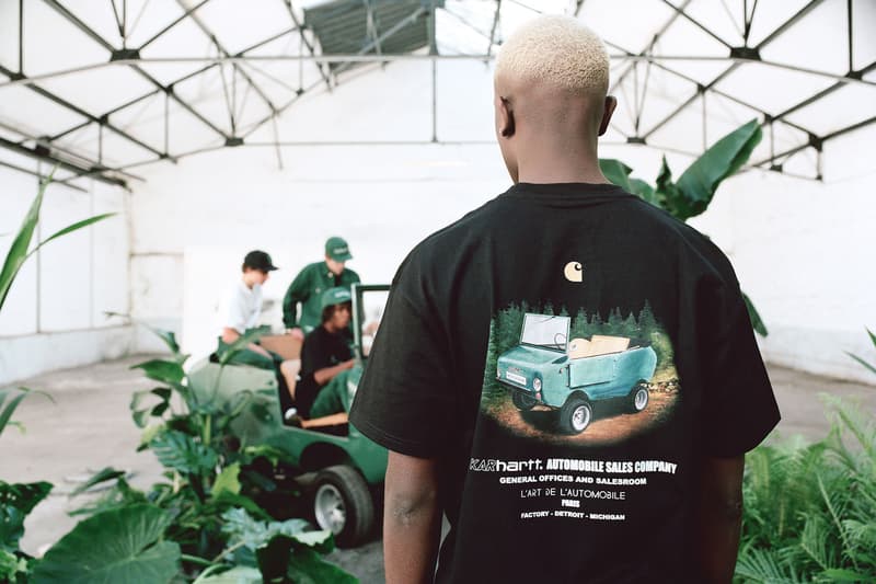 carhartt wip karhartt lart de lautomobile car collaboration collection t-shirt