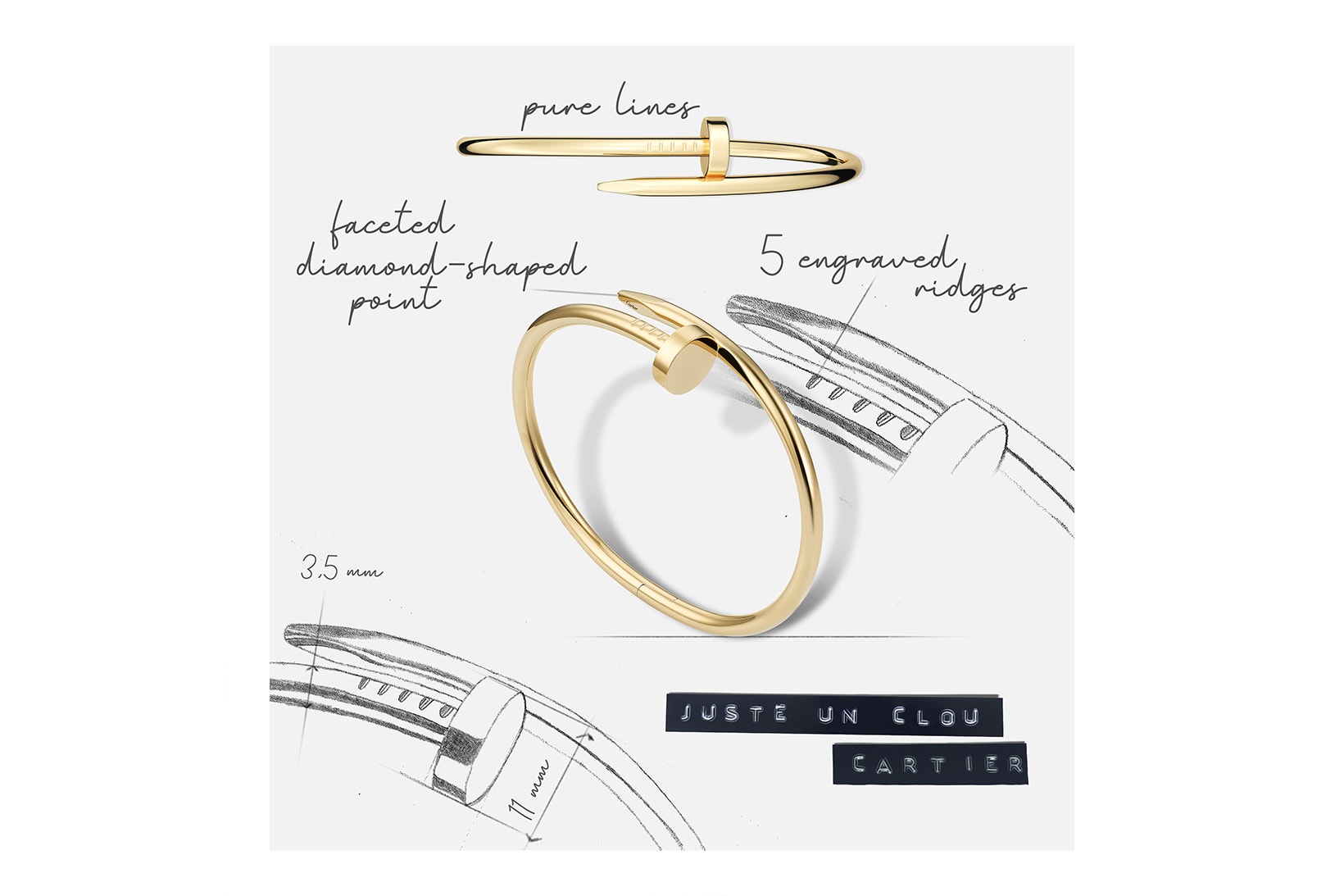 Cartier Juste un Clou Bracelet Jewelry Culture of Design Campaign