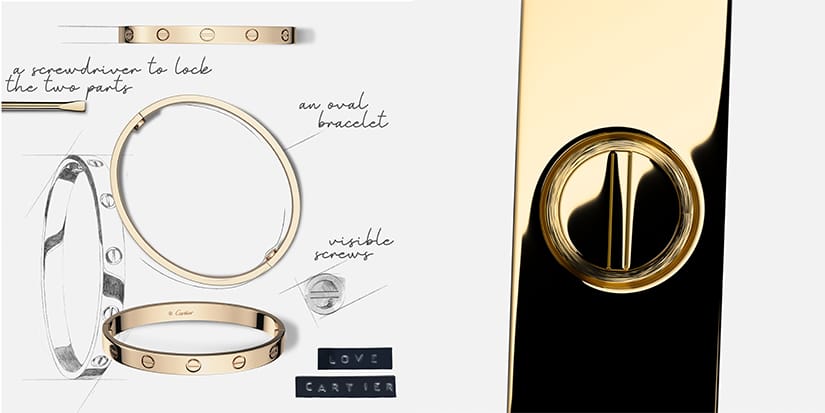 Love SM 6D hard bangle with cartier screwdriver buy from 80830 грн |  EliteGold