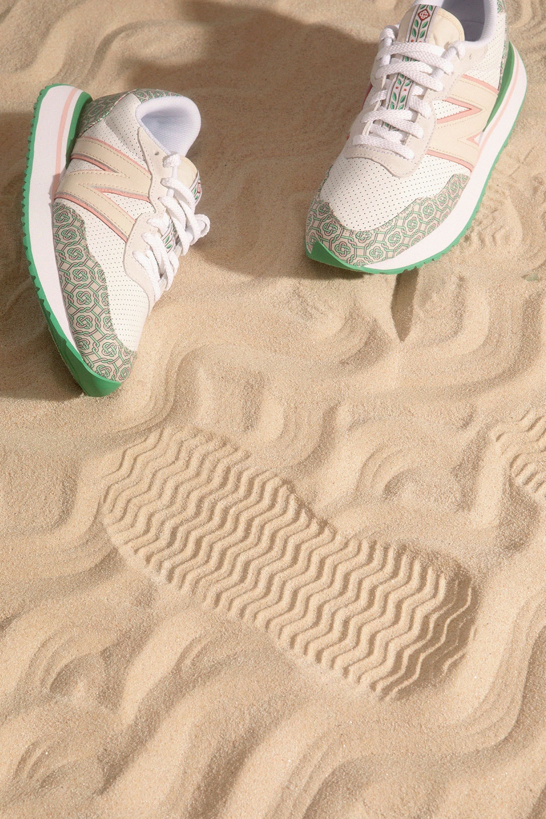 casablanca new balance sneakers collaboration nb 237 sand beach