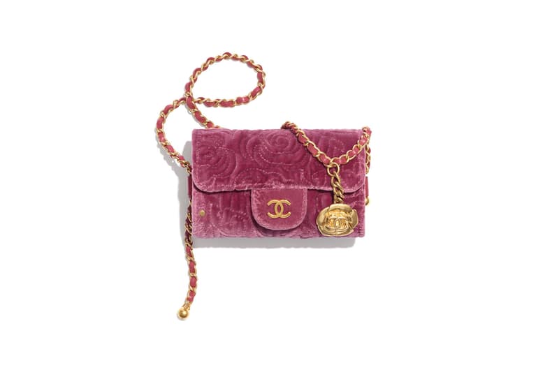 chanel metiers dart accessories collection front small handbag pink gold