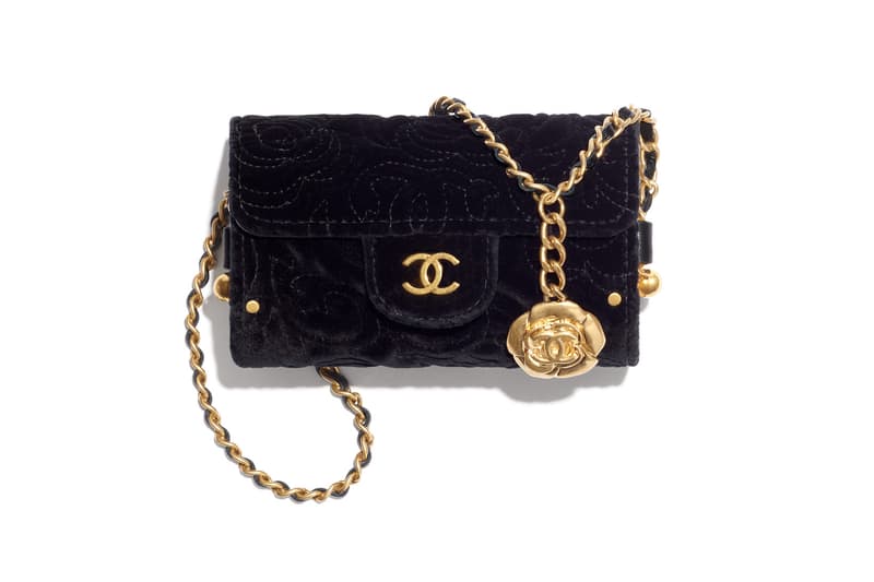 chanel metiers dart accessories collection front small handbag black gold