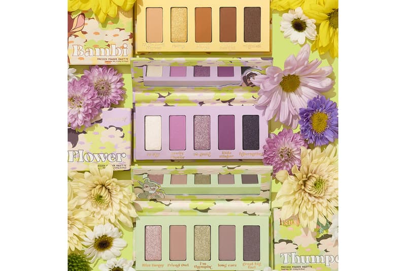 colourpop cosmetics disney bambi collaboration eyeshadow green purple yellow