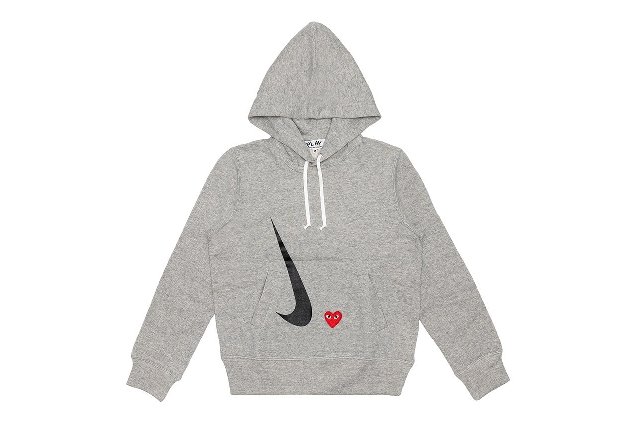 comme des garcons play cdg together capsule nike hoodie