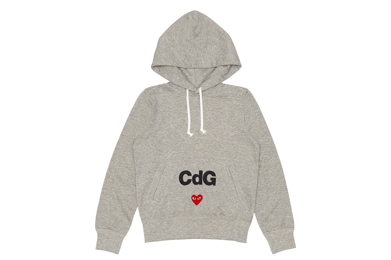 comme des garcons play cdg together capsule heart hoodie