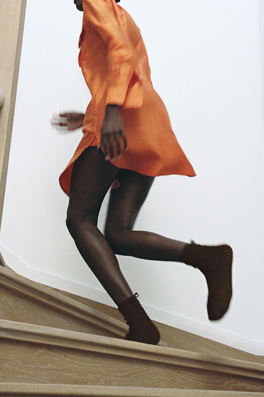 comme si the great indoors collection black socks orange dress