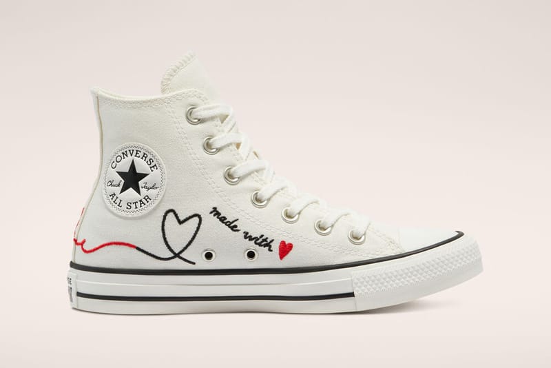 heart converse sneakers