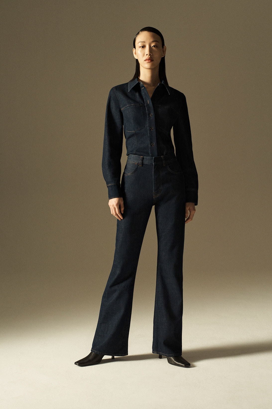 cos spring summer 2021 ss21 sustainable denim collection jeans sora choi shirt trousers boots