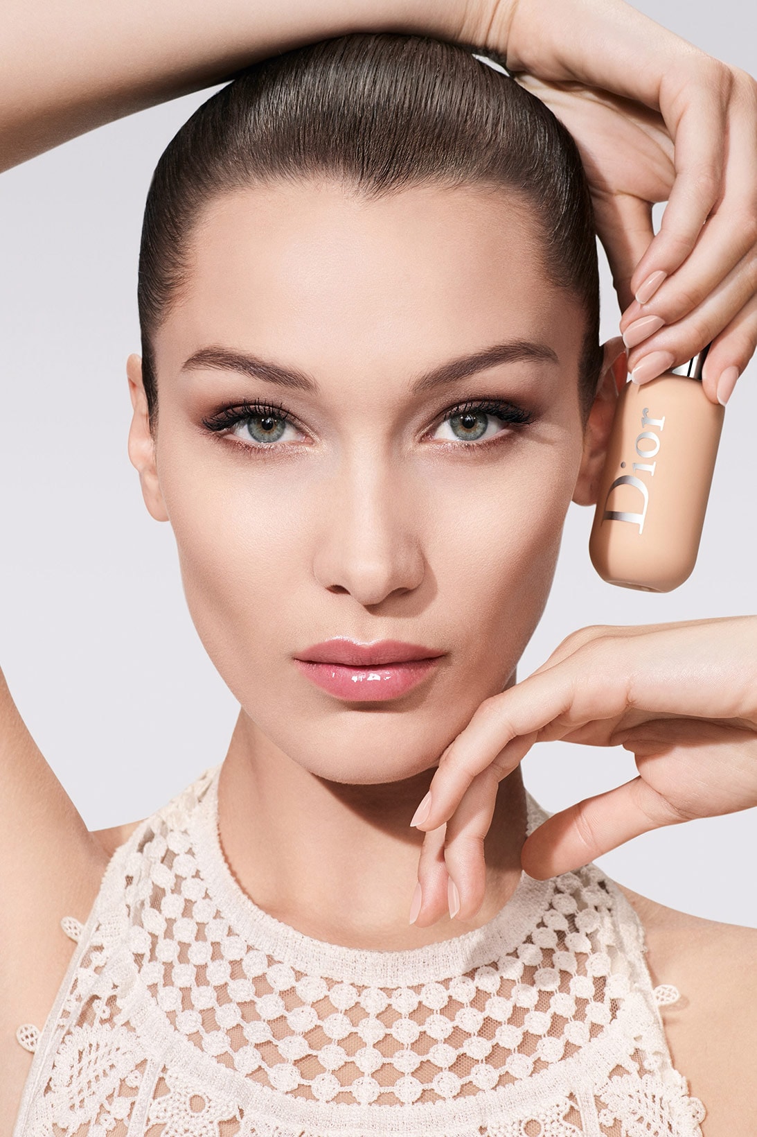 dior beauty face and body powder foundation makeup peter philips bella hadid
