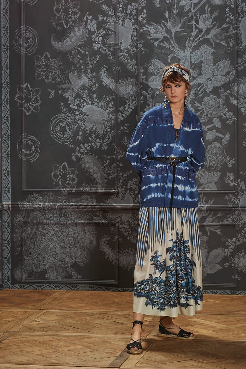 dio palms print summer collection headband jacket outerwear skirt sandals