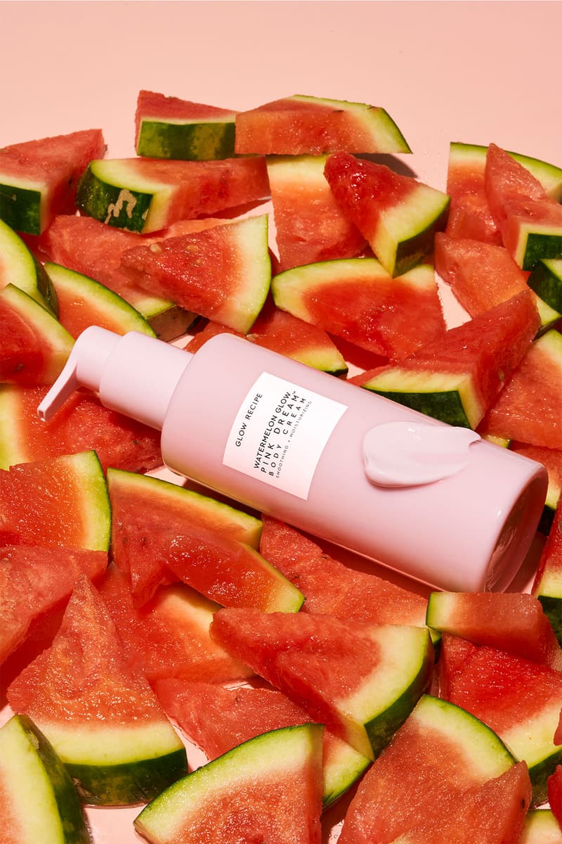 glow recipe Watermelon Glow AHA Pink Dream Body Cream care bottle