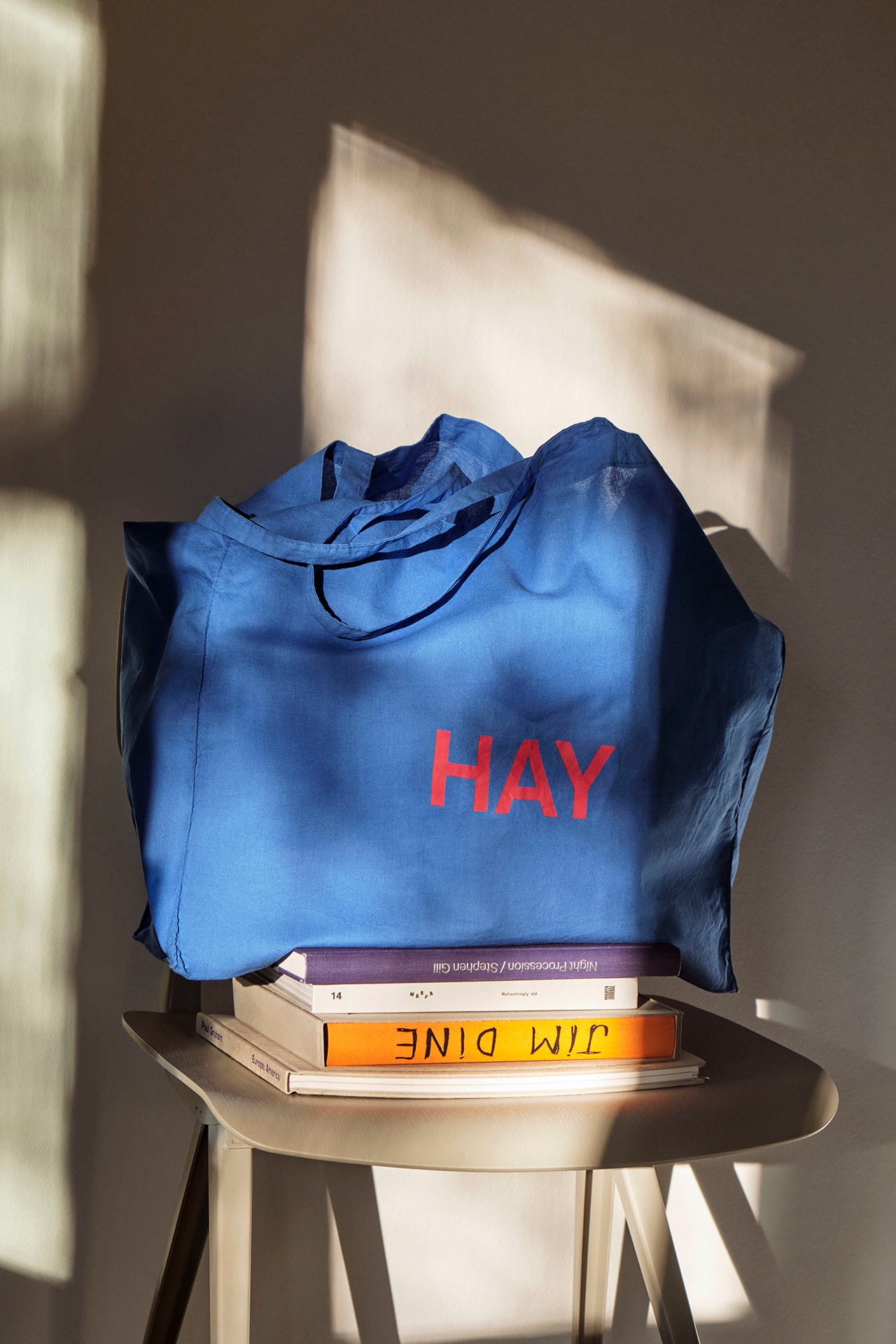 HAY Spring 2021 Home Decor Homeware Accessories Copenhagen Danish Scandinavian Design Blue Logo Tote Bag