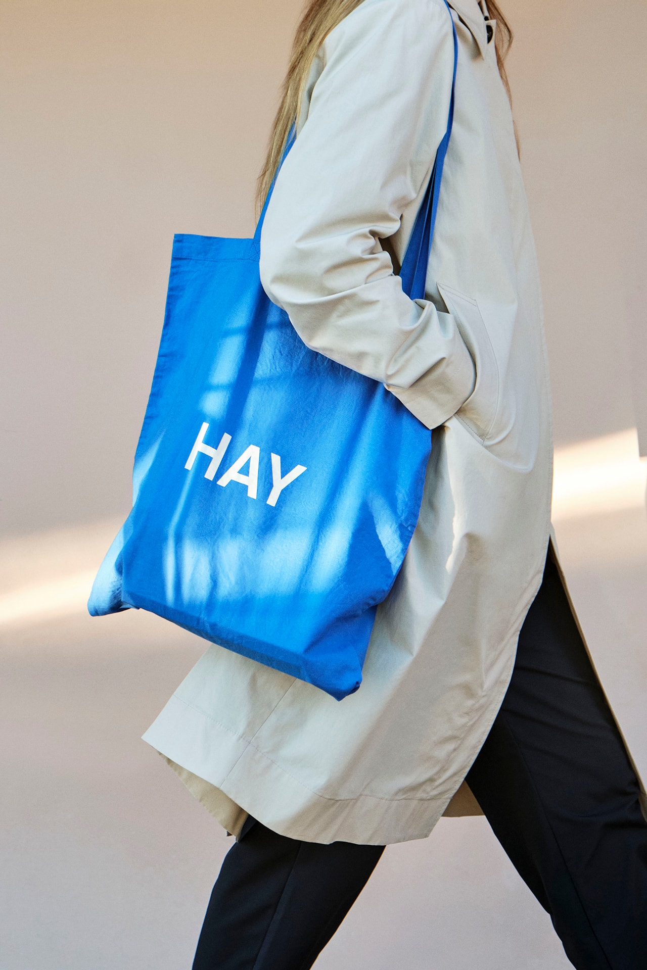 HAY Spring 2021 Home Decor Homeware Accessories Copenhagen Danish Scandinavian Design Blue Logo Tote Bag