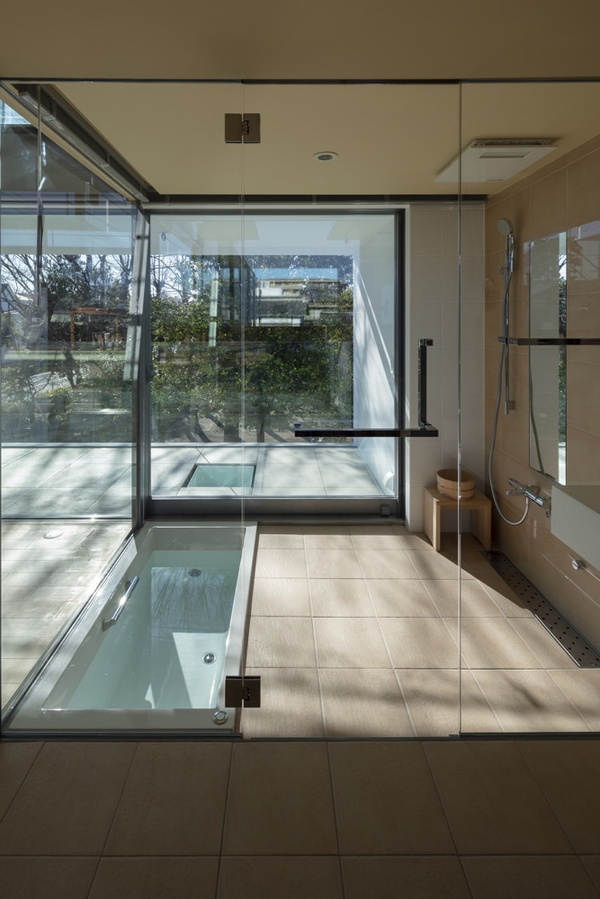 japan aisaka architects atelier house in tsukuba interior home design shower bathroom
