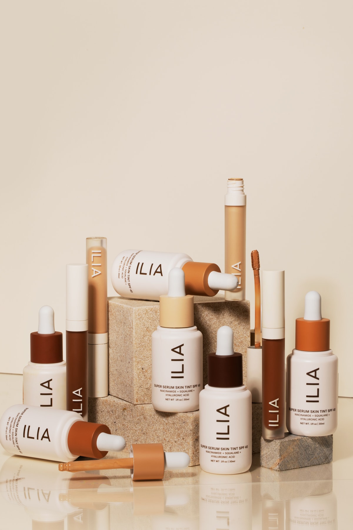 ILIA Beauty Super Serum Skin Tint SPF 40 Shades Colors of Us Campaign