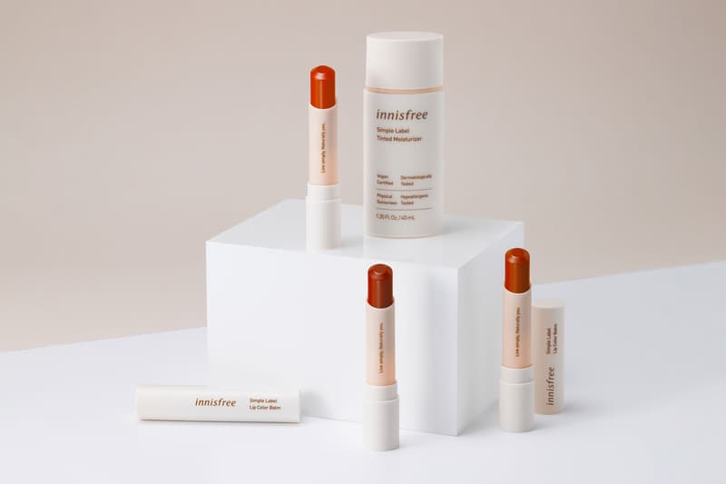 innisfree vegan makeup collection k-beauty simple label tinted moisturizer lip color balm