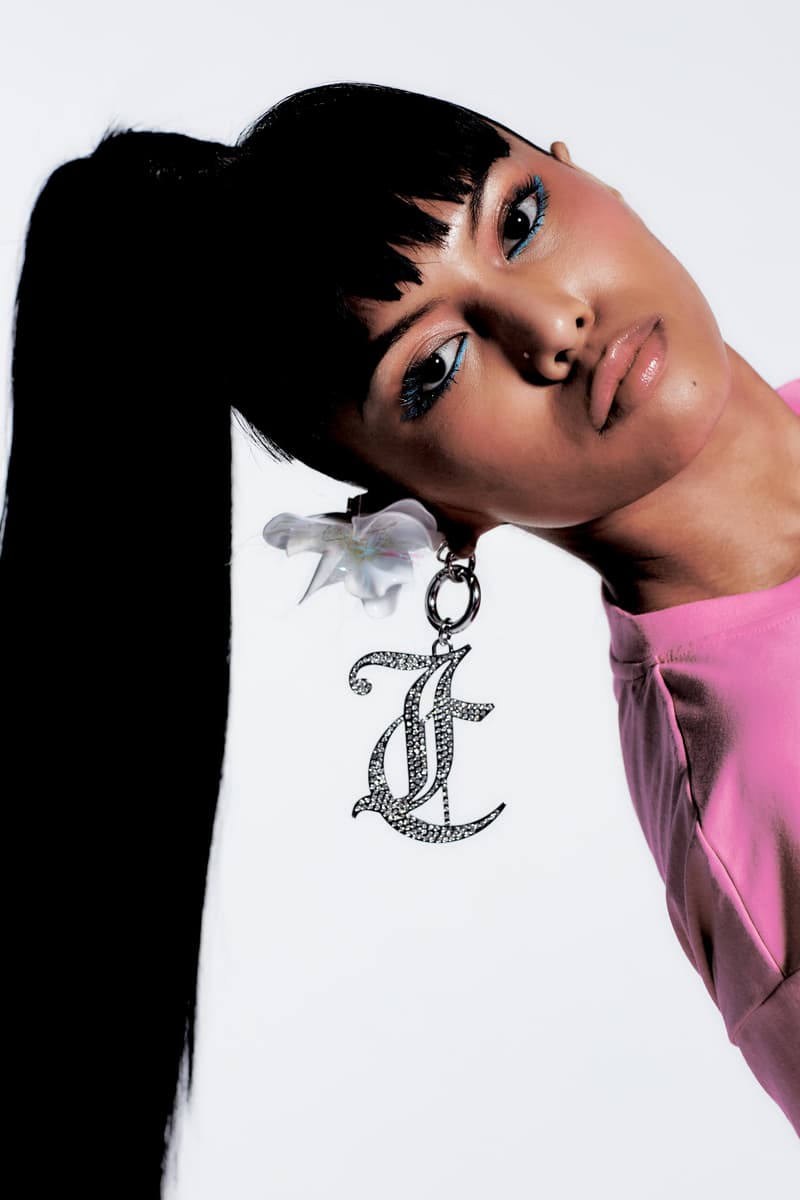 juicy couture spring summer ss21 campaign collection logo earring