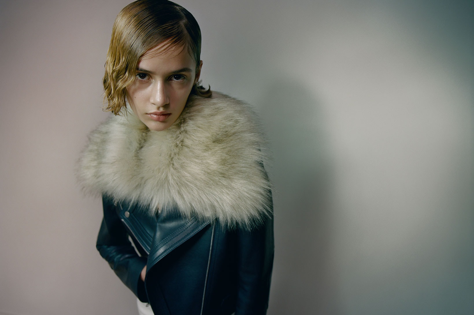 khaite fall winter 2021 fw21 collection lookbook faux fur collar coat