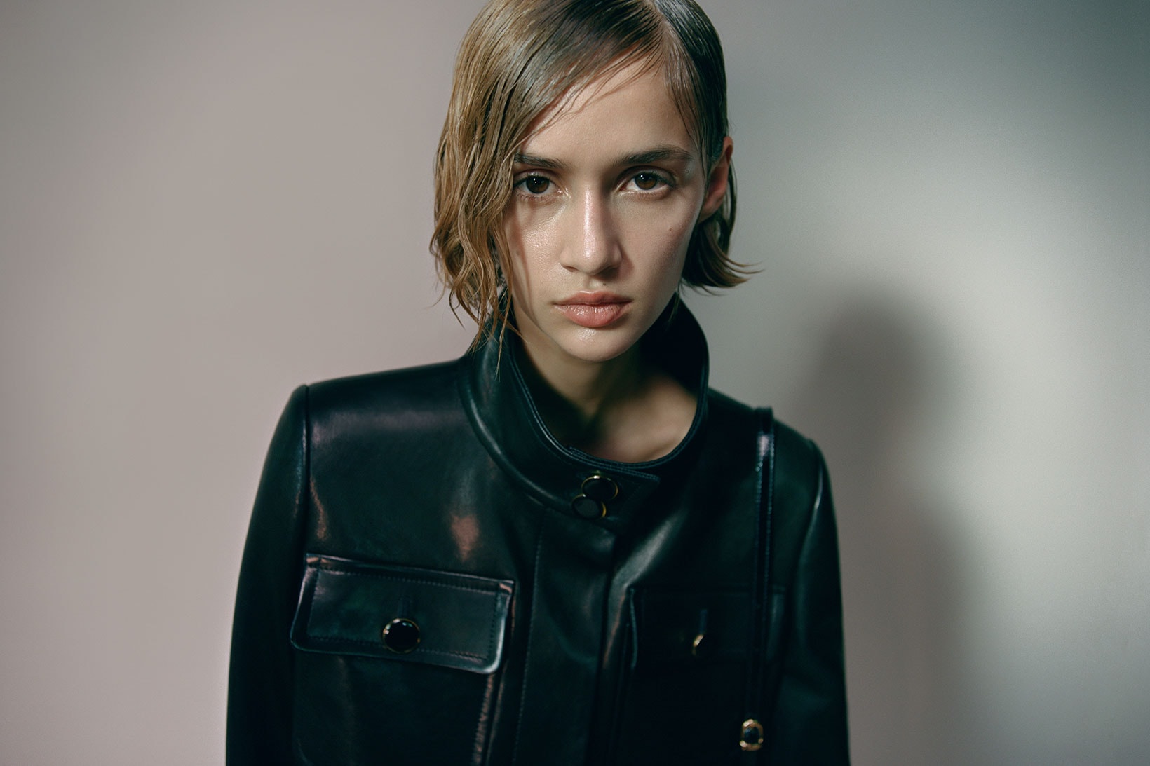 khaite fall winter 2021 fw21 collection lookbook leather jacket