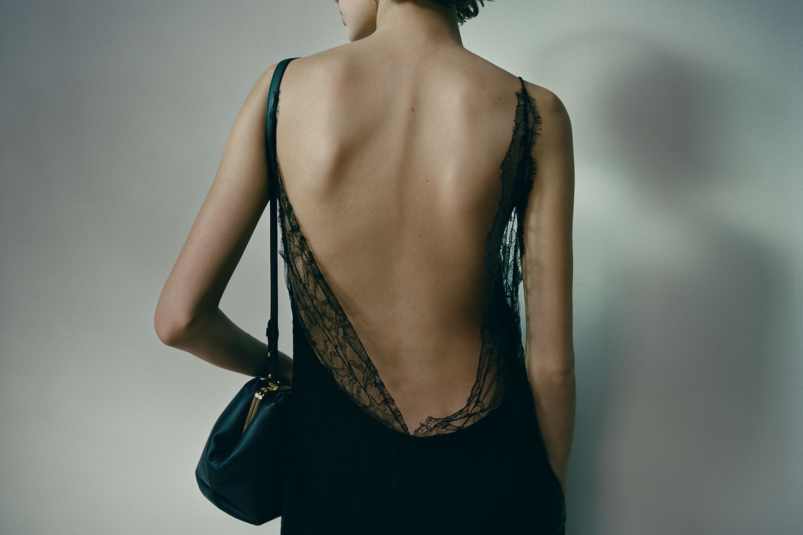 khaite fall winter 2021 fw21 collection lookbook backless dress lace