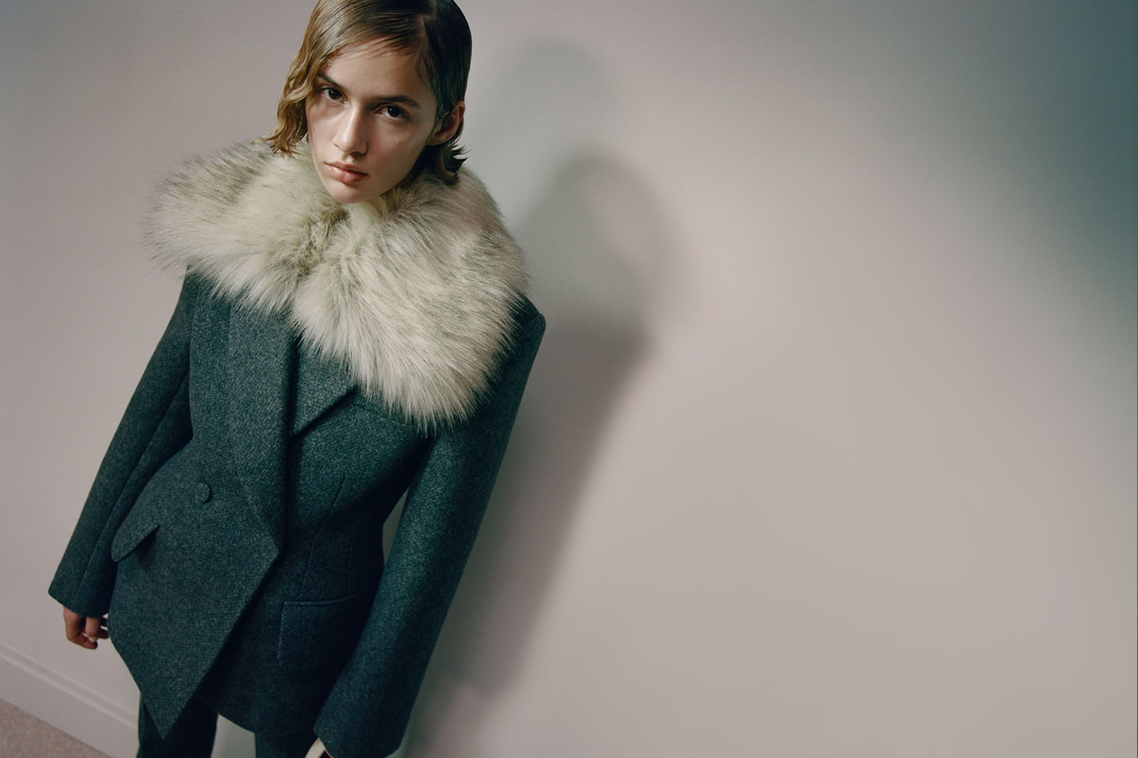 khaite fall winter 2021 fw21 collection lookbook jacket coat fur