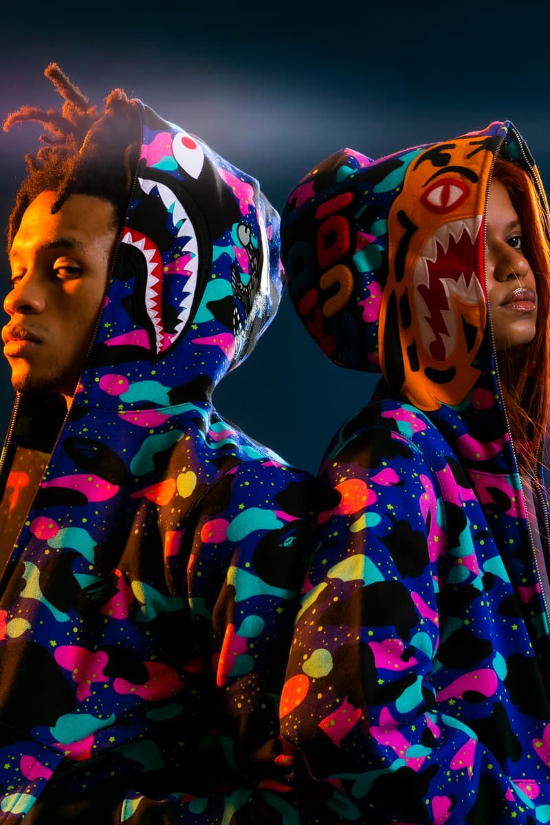 Kid Cudi x BAPE Collaboration Collection Varsity Jacket Moon Man