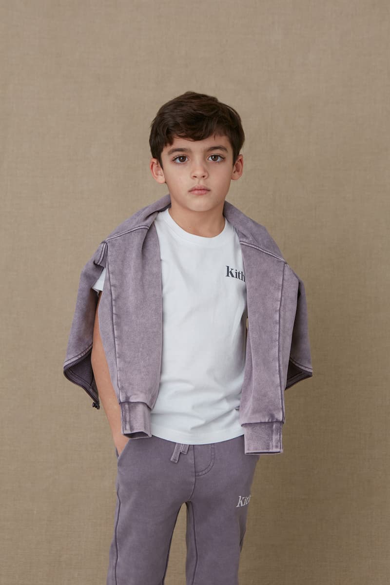 kith kids spring 2021 collection lookbook boy logo tshirt sweatshirt