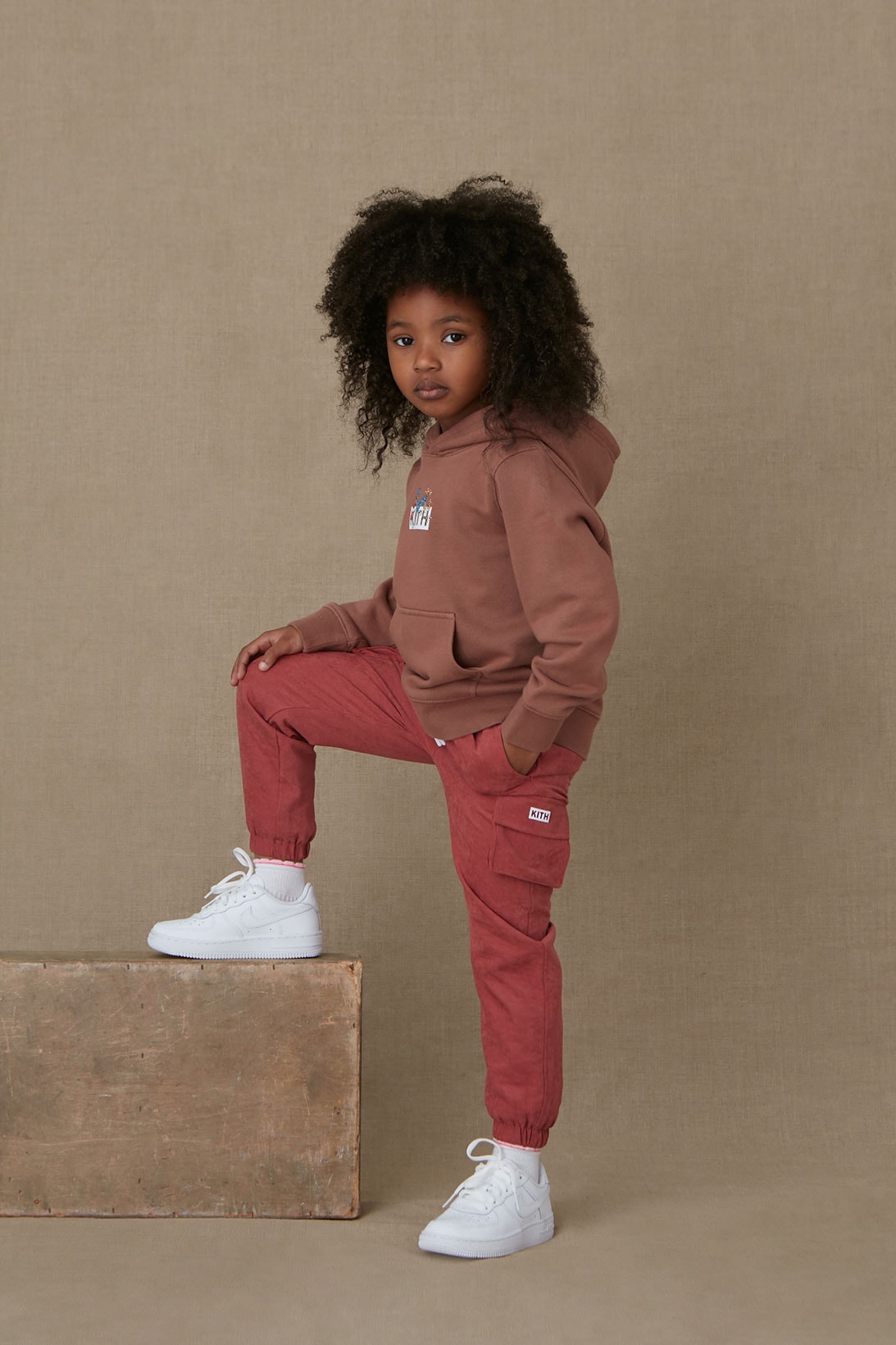 kith kids spring 2021 collection lookbook boy girl logo hoodie pants