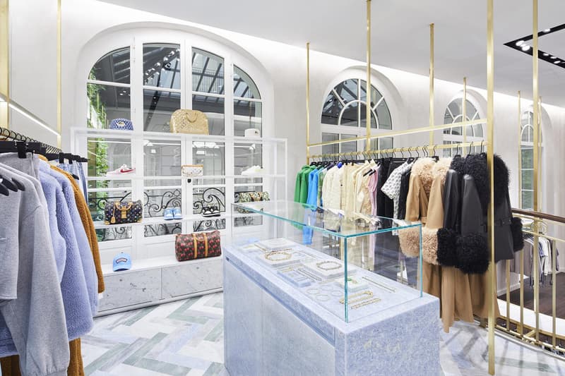 kith paris france retail store flagship interior clothes