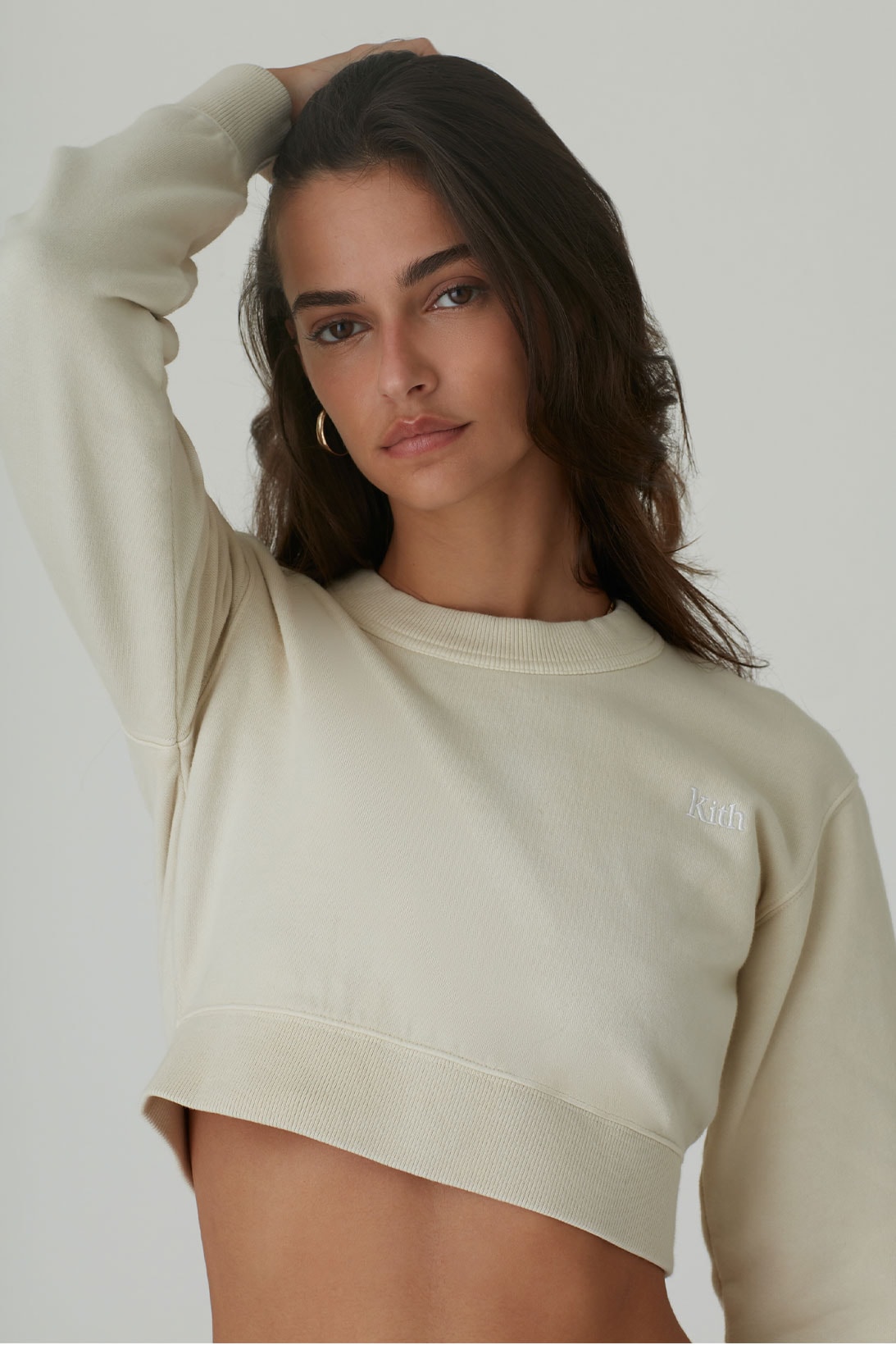 kith women spring 2021 collection cropped tee logo