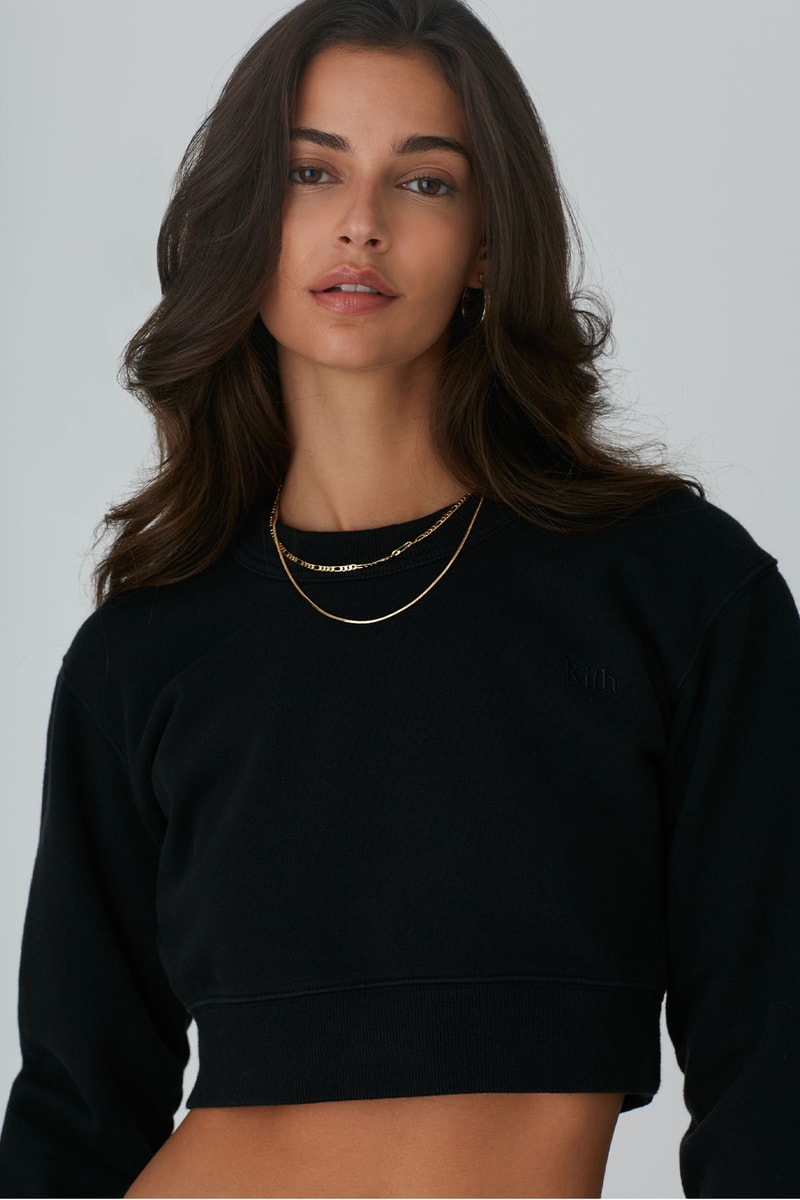 kith women spring 2021 collection cropped t-shirt long sleeved