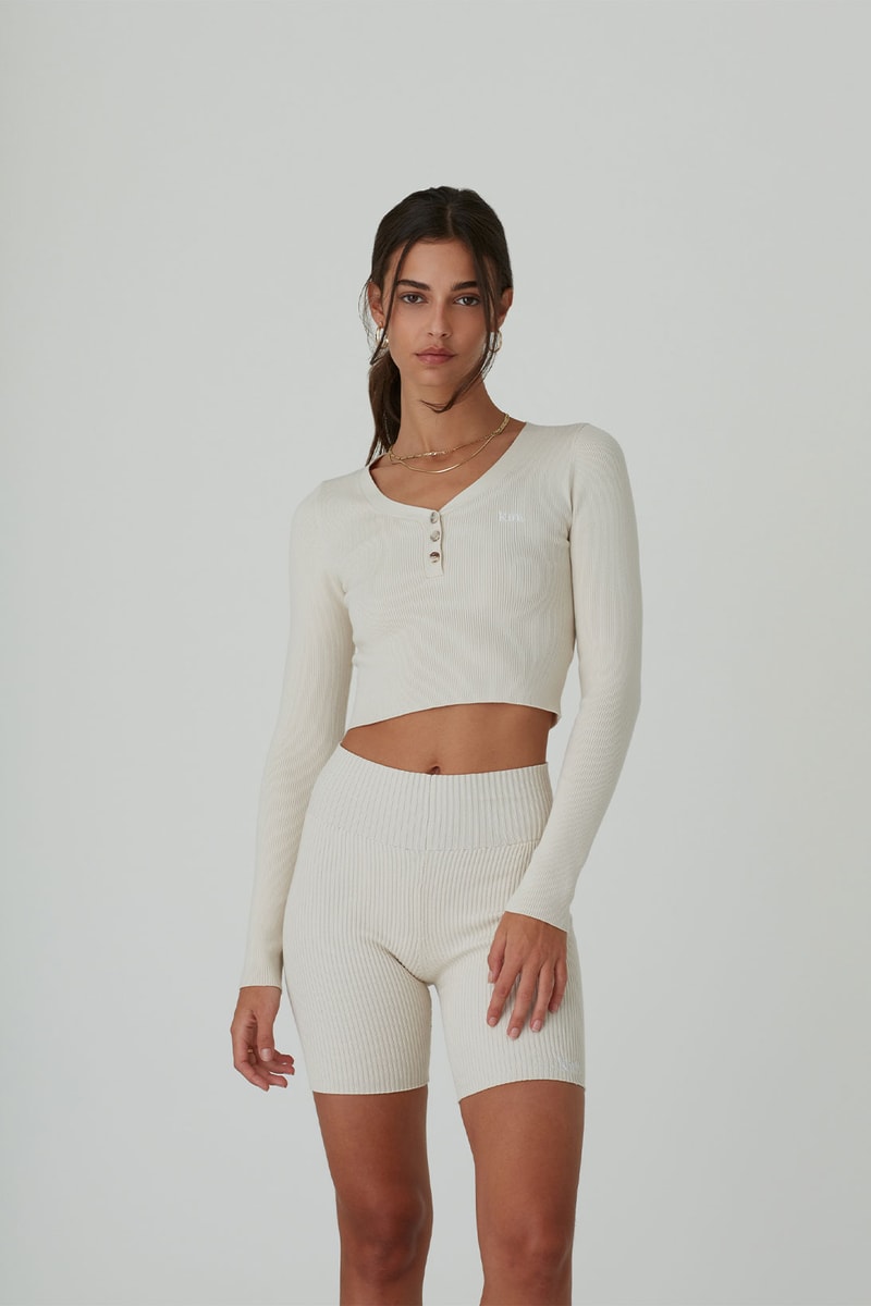 kith women spring 2021 collection cropped top shorts knitwear