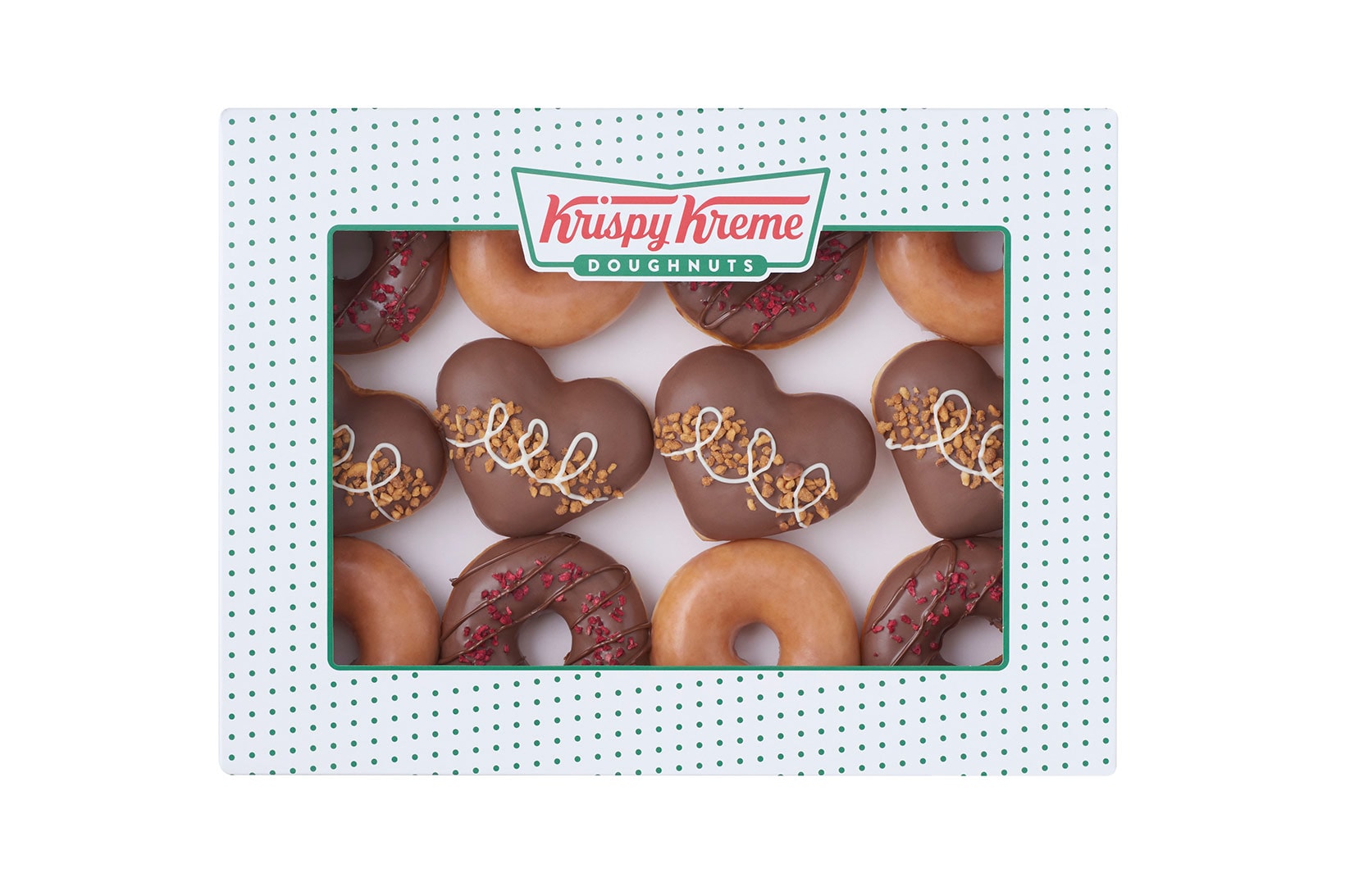 krispy kreme world nutella day donuts nutty chocolatta heart filled berry ring