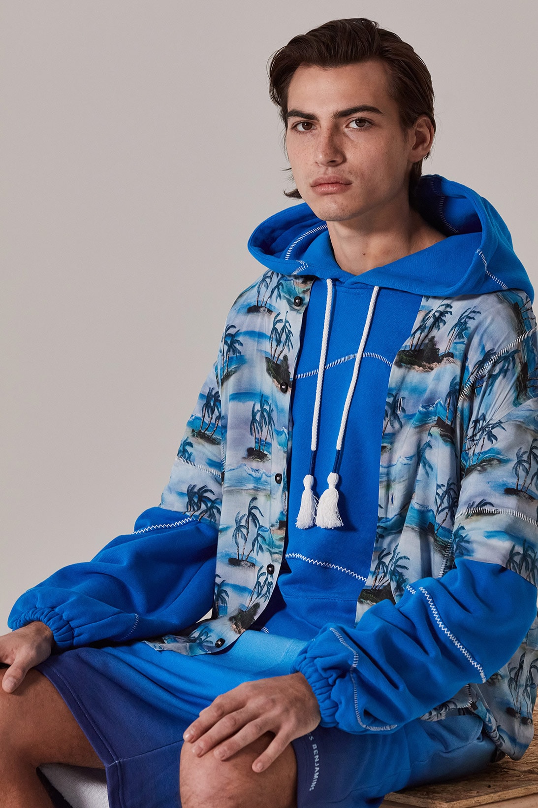 les benjamins silk road services spring summer collection campaign outerwear hoodie jacket shorts