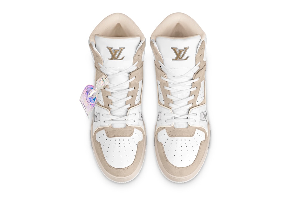lv trainers beige