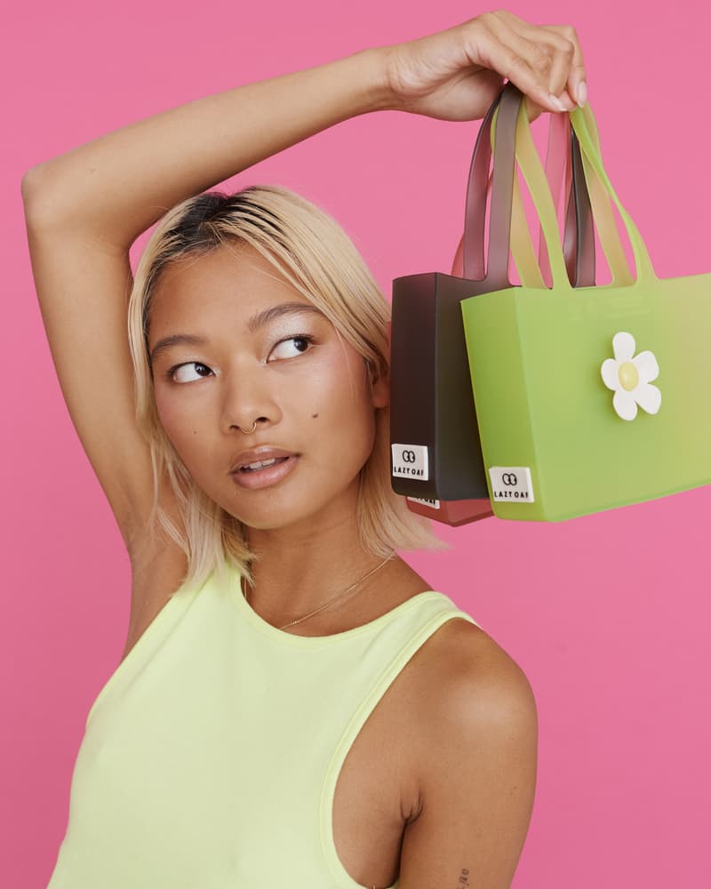 melissa lazy oaf jelly platform sandals collaboration daisy handbag