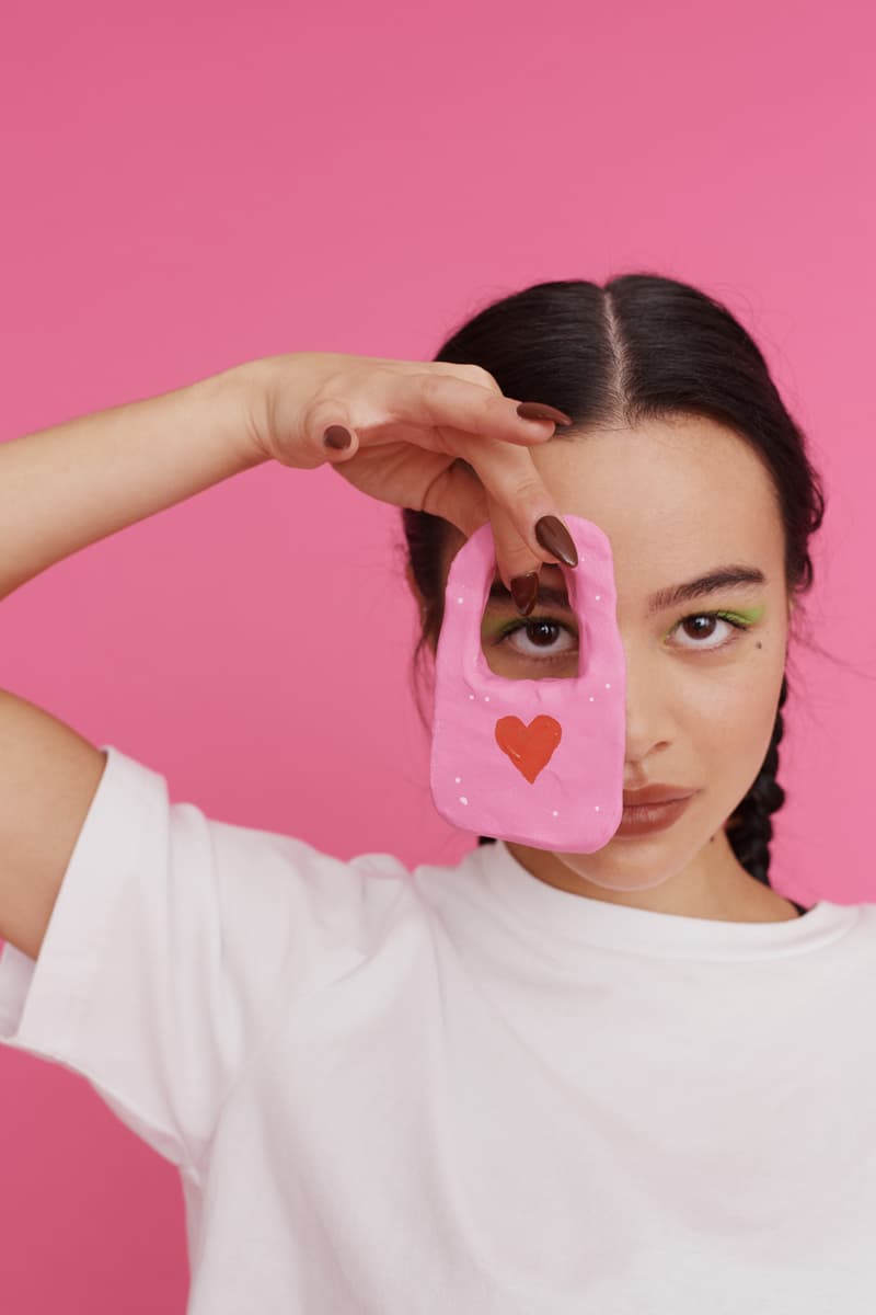 melissa lazy oaf jelly platform sandals collaboration mini bag heart