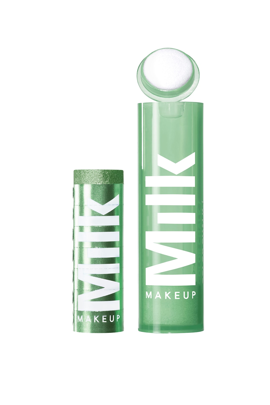 milk makeup chalk color eyeshadow green light