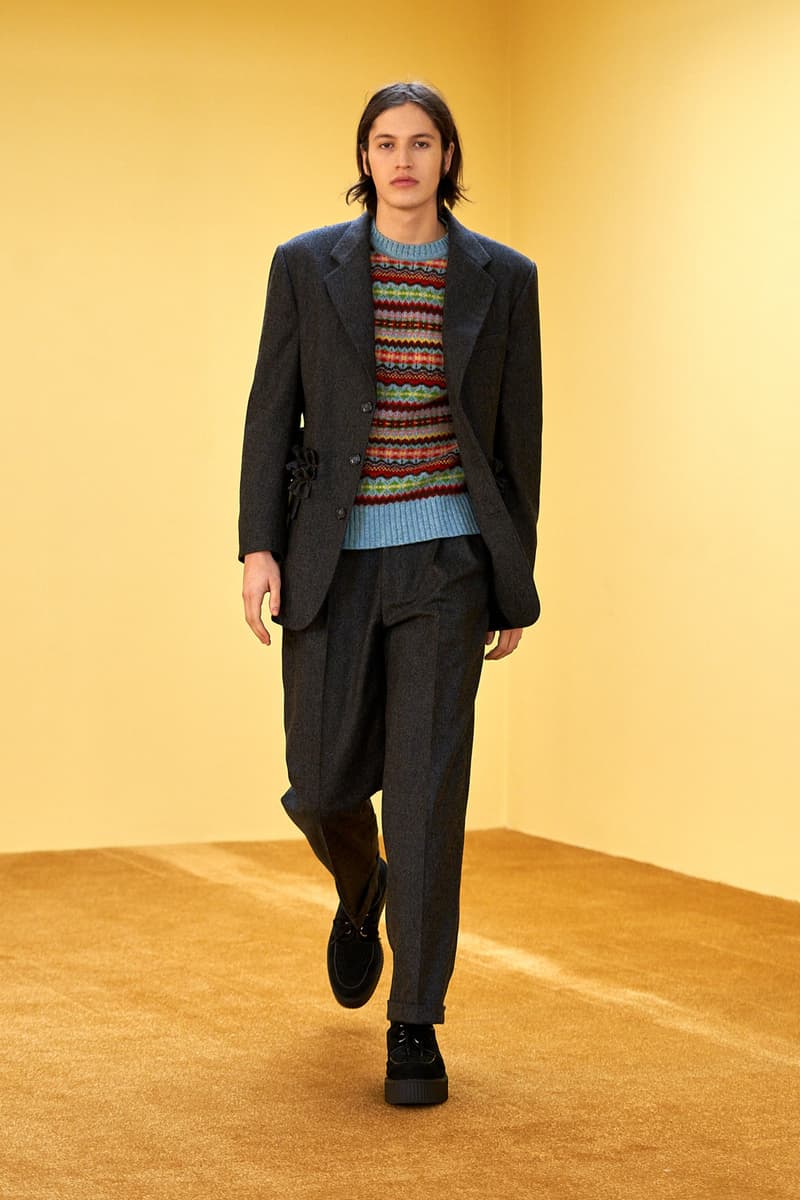 molly goddard fall winter 2021 fw21 collection london fashion week lfw suit mens jacket knitwear