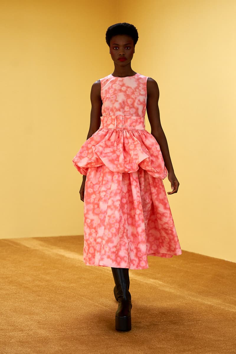 molly goddard fall winter 2021 fw21 collection london fashion week lfw dress ruffles