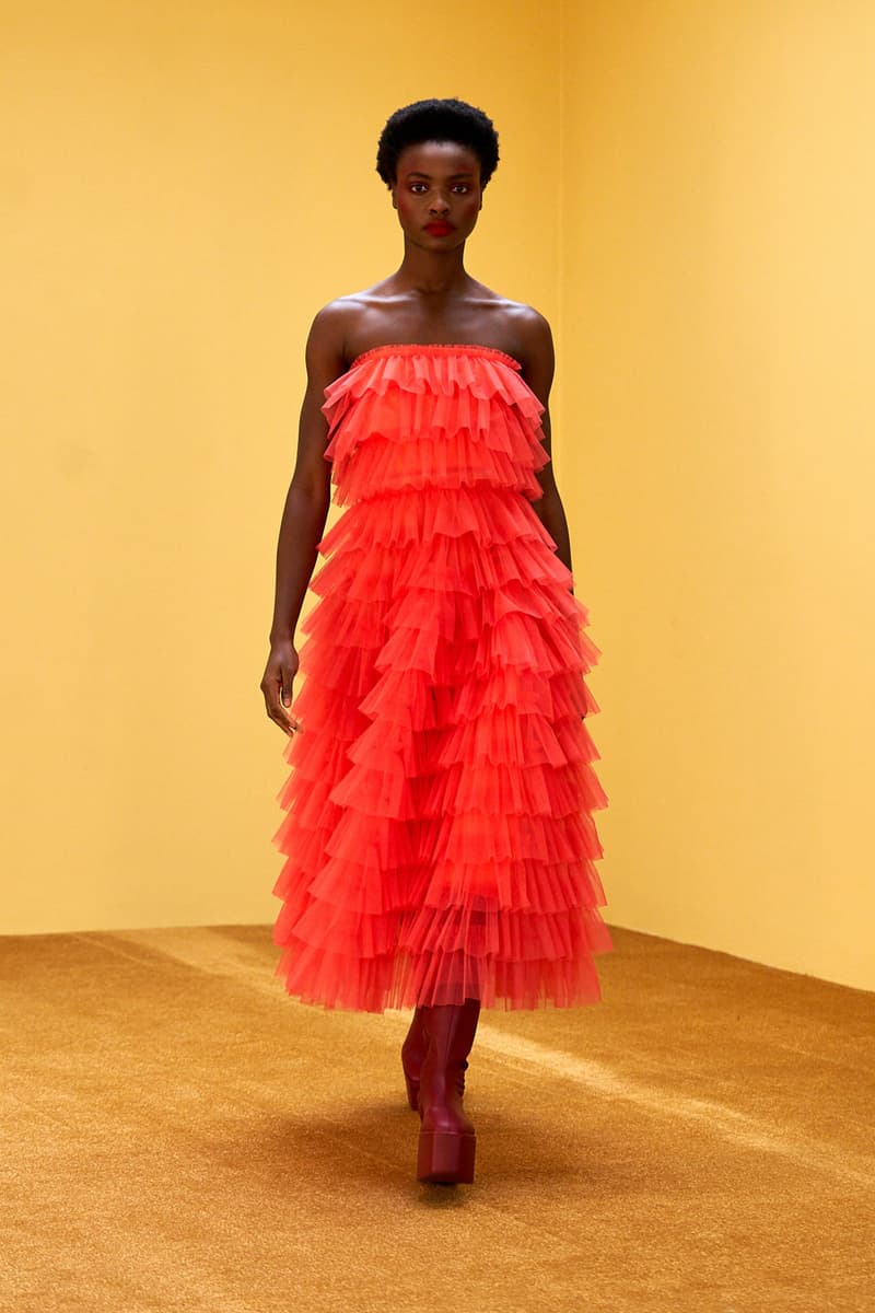 molly goddard fall winter 2021 fw21 collection london fashion week lfw tulle dress