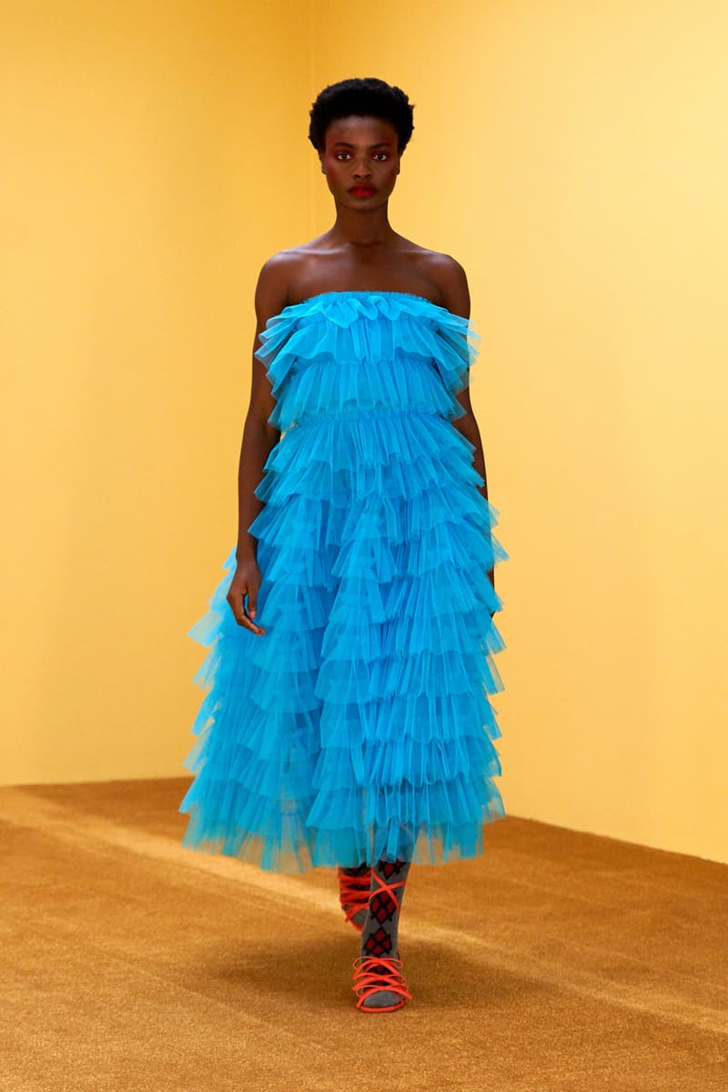 molly goddard fall winter 2021 fw21 collection london fashion week lfw tulle dress