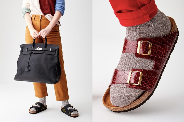 These Birkenstock Sandals Are Made From Destroyed Hermès Birkin Bags