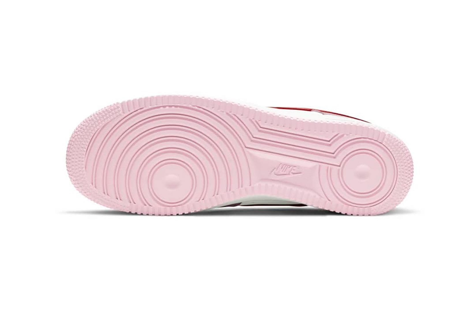 nike air force 1 af1 07 valentines day sneakers pink red white shoes footwear kicks sneakerhead sole