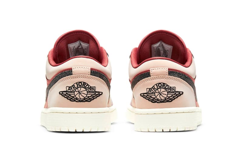 nike air jordan 1 low womens sneakers canyon rust purple smoke pink beige black colorway footwear kicks shoes sneakerhead heel