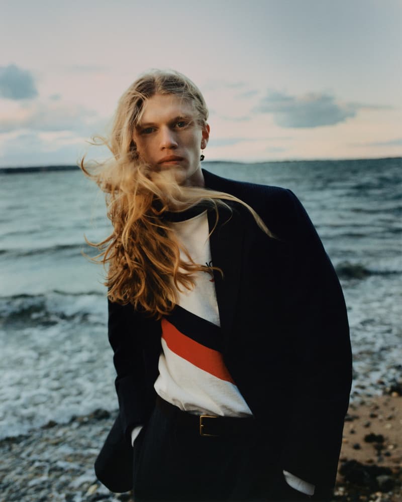 noah clothing ny spring summer 2021 collection campaign menswear jacket beach