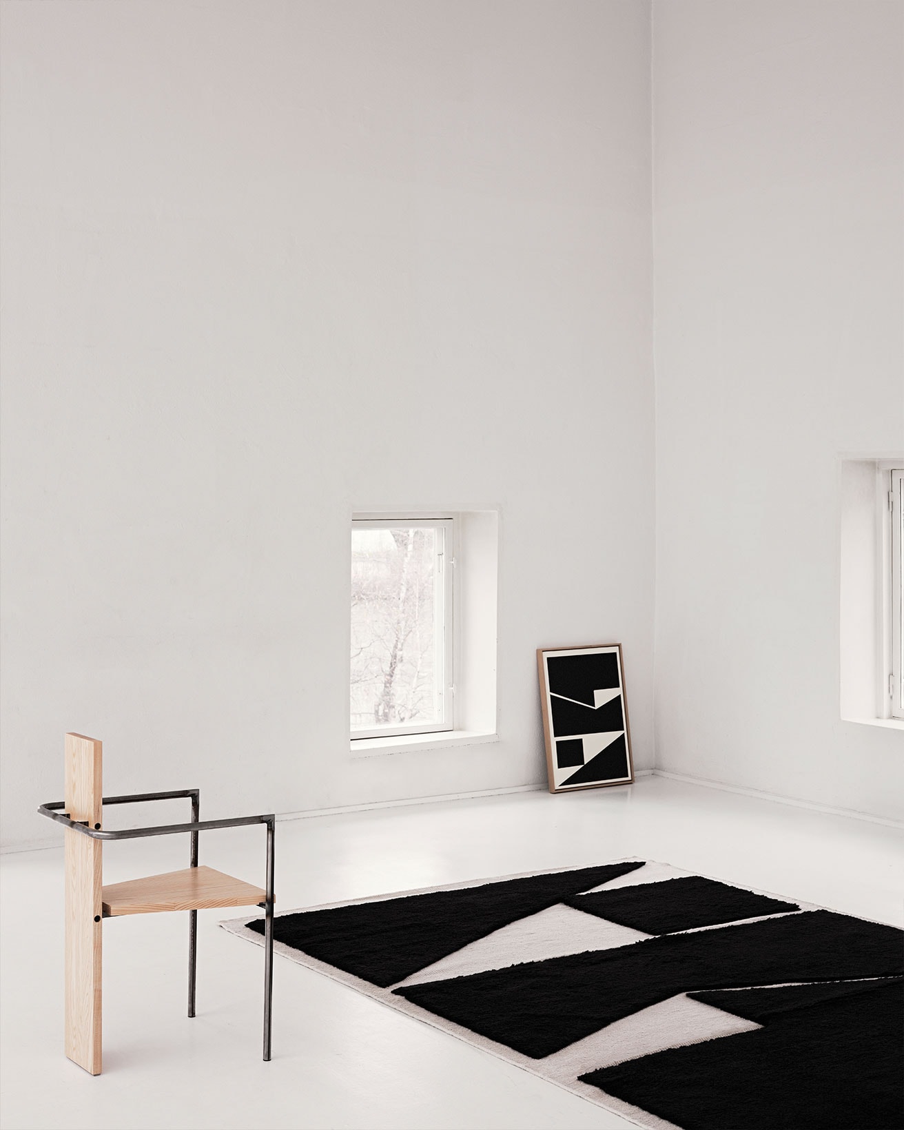 nordic knots home decor interior design rugs untitled 1 black white chair